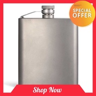 Special Offer 200ML Titanium Flask Liquor Ultra Light Flat Hip Flask Outdoor Camping Picnic Hiking (Standard)