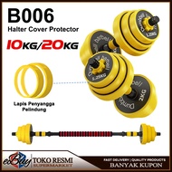 E-Buy Dumbbell 10KG / 20KG Yellow Color Dumbbell/ Barbell Home Exercise Equipment Dumbbell Barbell 2