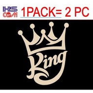 20230818-337  Logos & Emblems [1PACK=2PCS] A0241 KING CROWN Body Sticker / Stripe / STIKER St