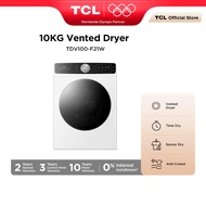 TCL 10KG Vented Dryer Sensor Dry Anti-Crease Anti Kedutan Mesin Pengering TDV100-F21W