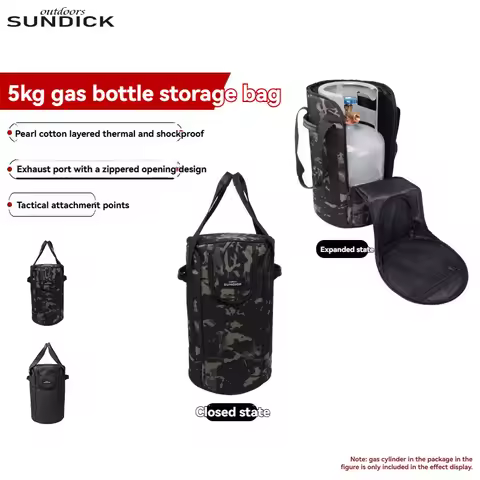Portable 5KG Gas Bottle Cover | Thickened Camping LPG Tank Protective Bag | Outdoor Propane Butane C