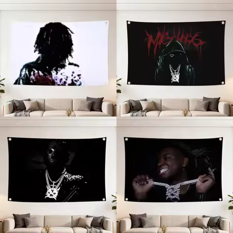 K-Ken C-Carson More Chaos flag Decoration Outdoor Picnic Party Art Hanging Home Camping Party Banner