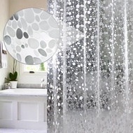 Bathroom Extra Long Shower Curtain Liner 84 Inches Weighted 72x84 Inch Liner with 5 Magnets Heavy Du
