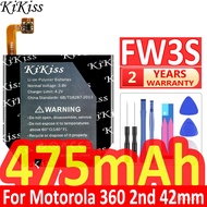 KiKiss FW3S Baery For Motorola Moto 360 2nd 42mm Watch Baeries   Free Tools