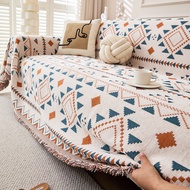 Pet Friendly Sofa Couch Cover Universal Non-slip Scratch-resistant Sofa Cover Boho Chenille Couch Co