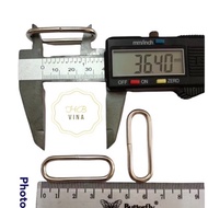 3.6cm oval bag ring / 3.6cm x 3mm nickel capsule ring / 100pcs