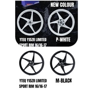 YTEQ SPORT RIM YAMAHA Y15ZR/Y16ZR (CUTTING LAGENDA LIMITED GLOSSY BLACK/GLOSSY WHITE)