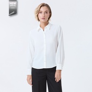 ESPADA เสื้อเชิ้ตแขนยาว ผู้หญิง สีออฟไวท์ | Long-Sleeve Shirt | 01123