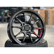 NEW 17X8J AOW CE28 Club Racer Rim (set of 4) DGM 5X100 for GT86 BRZ GR86 Altis Polo Vento