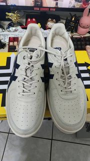 日本帶回 Onitsuka Tiger 米白底墨藍虎爪紋 GSM SD ｜1183A803-200