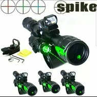 Hunting Scope Spike 3-12x40 With Green Laser Holographic Scope 4Retic