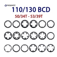 PROWHEEL ROAD Bicycle Chainring 110BCD 130BCD 34/39/50/53T Sprocket 8/9/10/11 Speed Chainwheel for D