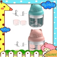 39A- Garlic Chopper with Double Cup,250+100Ml Electric Garlic Chopper,Food Chopper for Garlic/Fruits/Onions&amp;Baby Foods