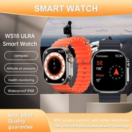 ZZOOI LEMFO 2022 WS18 IWO Smart Watch Ultra Series 8 Men Women Waterproof NFC Compass Heart Rate Blood Oxygen Monitor Sport Smartwatch