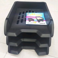 1/2/3 layers Black Filing Tray Stackable 3 tiers Document File Organizer Tray Organizer Table Organi