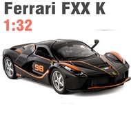 Mô hình xe ô tô thể thao Ferrari FXX K98 bằng kim loại tỉ lệ 1:32 - xe mở cửa có âm thanh và đèn