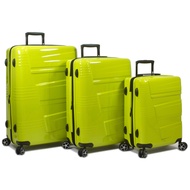 Lumos Hardside Expandable Spinner Luggage, Lime, 3-Piece Set