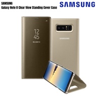 Samsung Galaxy Note 8 Clear View Standing Cover Case - Gold EF-ZN950