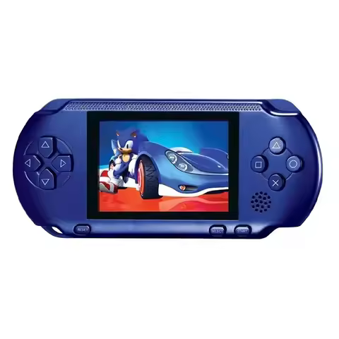 3'' Portable 16 Bit Retro PXP3 Slim Station Video Games Player Handheld Game Console 2pcs Game Card 