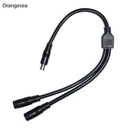 Orangesea DC8020 Y Splitter Adapter Cable 14AWG 8 0mmx2 0mm 1 Male to 2 Female Power Cord for Portab