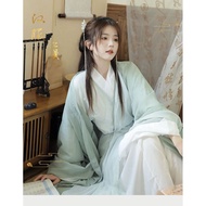 [Breeze Tone] Hanfu Female Super Fairy Elegant Ancient Style Tea Clothes Ming Made Waist-length Skirt Hanfu COS God Girl Elegant Fresh Refined Hanfu Skirt