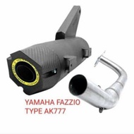 VND RACING STANDARDknalpot AK 777 FOR YAMAHA FAZZIO 125 MOTORCYCLE Original