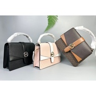Michael Kors Michael Kors Greenwich Crossbody Bag Pink / logo Brown / Black