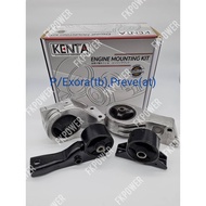 PROTON EXORA(TB),PREVE AUTO -4 BIJI PERKOTAK ENGINE MOUNTING KIT SET INSULATOR (KENTA)