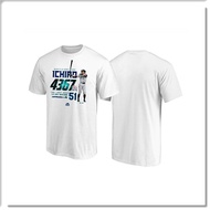 [ANGEL NEW ERA] MLB Seattle Sailor Suzuki Ichiro Commemorative T (White) 4367 Installation Record Re