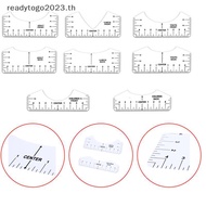 [RD] 8 Pcs T-shirt Ruler Guide V Neck Alignment Tool To Center Designs Measurement [Ready Stock]