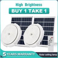 2PCS Solar ceiling light 60W-500W Indoor Light PVC Ceiling Lamp With Panel Solar Bulb