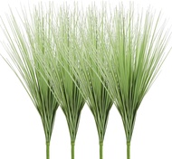 27" Artificial Plants Onion Grass Greenery PVC Stems Wheat Grass Bushes Indoor Outdoor Home Garden D