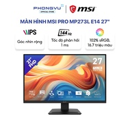MSI PRO MP273L E14 27 inch Monitor FHD 1920 x 1080 IPS 144Hz 1ms Monitor 27 inch