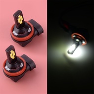 2Pcs H8 H11 6000K White LED Angel Eyes Headlight Fog Light Bulbs Fit For BMW E82 E87E90 E91 E92 E60 