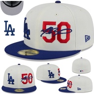 Urban Wear MLB Los Angeles Dodgers Fitted Hat 59FIFTY Cap Full Close Back Caps Men Women Outdoor Spo