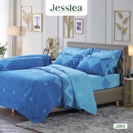 Jessica Cotton mix พิมพ์ลาย J263 ชุดเครื่องนอน ผ้าปูที่นอน ผ้าห่มนวม เจสสิก้า พิมพ์ลายได้อย่างประณีตสวยงาม