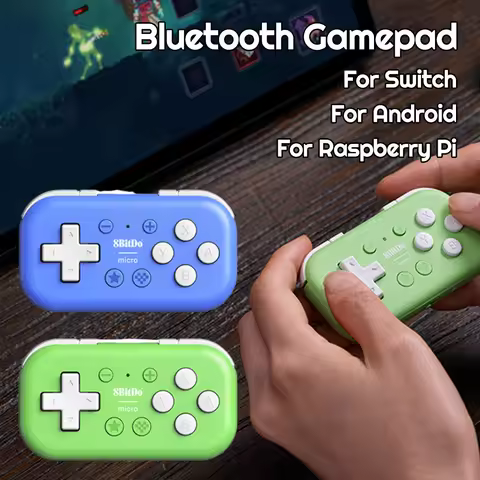 Bluetooth-compatible Mini Game Console Designed for 2D Games 8Bitdo Micro Gamepad Wireless Gamepad f