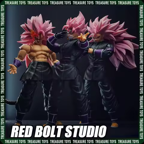 Red Bolt Studio SHF Goku Black Action Figures Rose Goku Zamasu Dragon Ball Super Saiyan Anime Figure