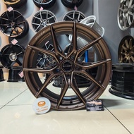 [1PC] Sport Rim 17inch RAXER VOX50 17X7.5JJ ET40 5H114.3 MBRZ | Premium Alloy Wheel