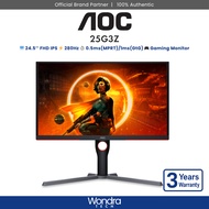AOC 25G3Z | 24.5’’ FHD | 0.5ms(MPRT)/1ms(GtG) | 280Hz | IPS Gaming Monitor