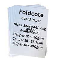 Foldcote Paper Board in 220gsm / 250gsm / 300gsm Fold Cote