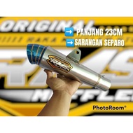 KNALPOT RMS MUFFLER ORIGINAL KEONG JUMBO BLUE SARANGAN SEPARO PANJANG 23CM D50MM BKN DPJ CTS BSS