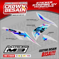 Mio M3 Sticker Striping Mio 125 Cool Racing Design Durable - Transparent UV Striping for Mio M3 Moto