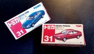 TOMICA( 31號) 兩架 跑車Nissan Primera & Nissan Cima 兩部優惠價＄150元