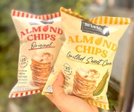 ขนมคลีน Almond chips อร่อยมากกกกกกกกกกกกก  อบ วีแกน Vegan ขนมกรุบกรอบ ขนมสุขภาพ ถุงละ 120 แคลเท่านั้