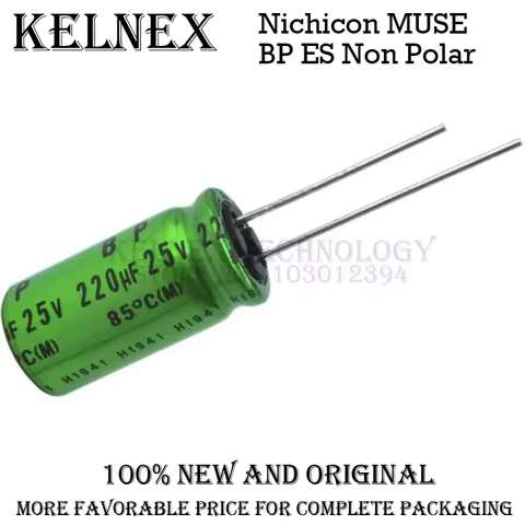 10pcs/lot Nichicon MUSE BP ES Non Polar Nonpolar Bipolar HiFi Audio Capacitor 4.7uf 10uf 22uf 47uf 1