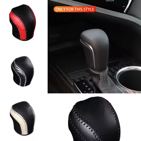 Car Gear Shift Knob Head Cover for Toyota Camry 70 Corolla 2019 2020 2021 AT Leather Handball Protec