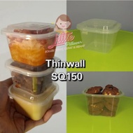 SQ150 - Thinwall Square Mini 150ml - cup dessert - thinwall kotak