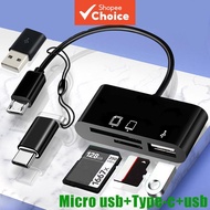 Multi Function Phone TF SD Card Reader 5 In 1 Micro Type C U Disk USB3.0 OTG File Transfer for Compu