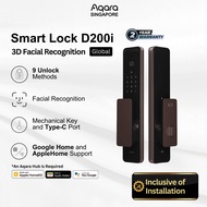 AQARA D200i Smart Door Lock 3D Facial Unlock Digital Lock Lithium Battery Apple HomeKit Home Key